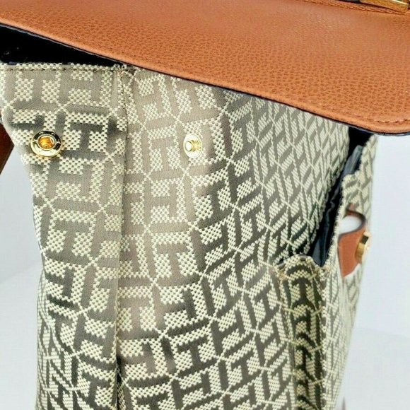 Tommy Hilfiger Brown Large Backpack Jacquard Signa - Picture 4 of 13